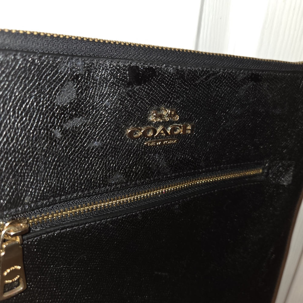 Coach Black Leather Women's Bag
